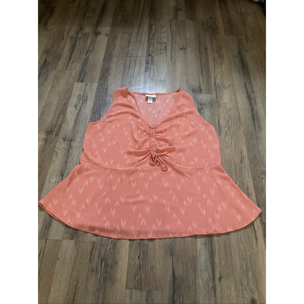 Ava & Viv Women's Coral Tank Top Plus Size X Sleeveless Top Flowy Bohemian